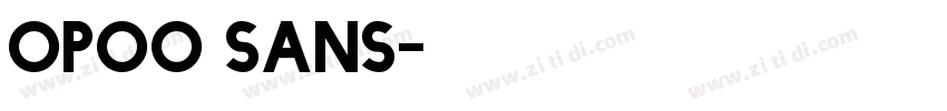 opoo sans字体转换